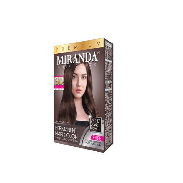 Miranda Hair Color Dark Brown MC-17 (30ml + 30gr)