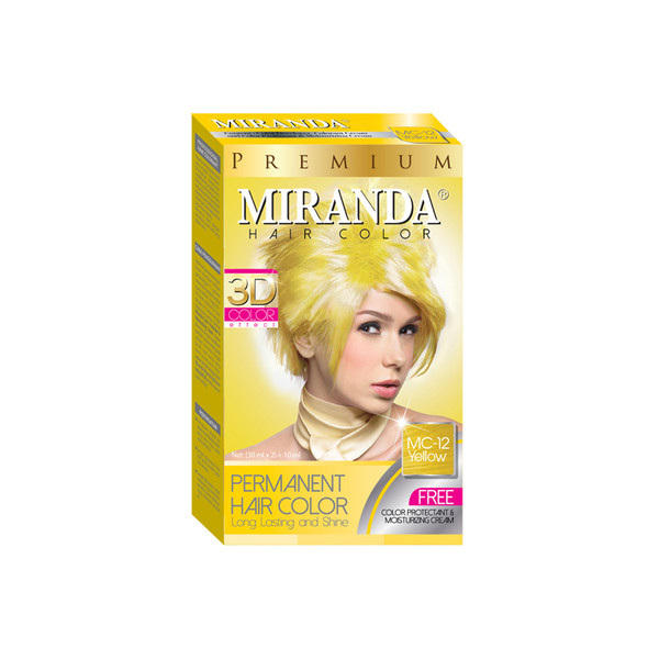 Miranda Hair Color Yellow MC-12 (30ml + 30gr)