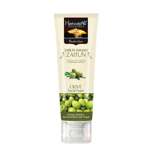 Herborist Olive Facial Foam - Sabun Wajah Zaitun,  80gr