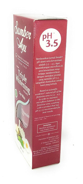 Sumber Ayu Vaginal Cleanser Containing Whitening Extract, From Natural Herbal: Piper Betle Leaves, Manjakani, Kayu Rapet