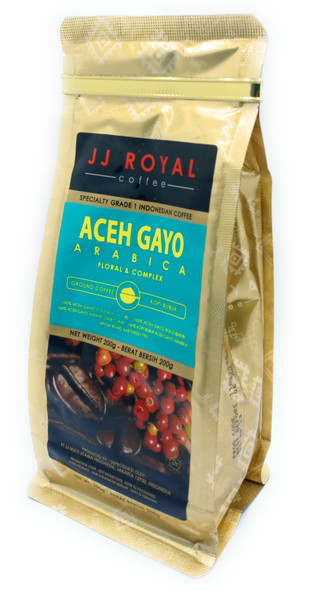  JJ Royal Aceh Gayo Arabica (Ground Coffee), 200 Gram 