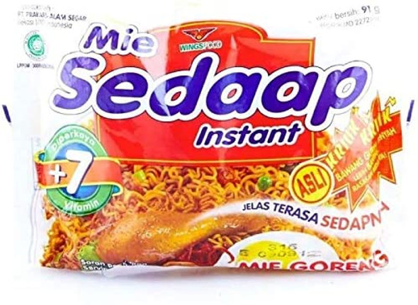  Sedaap Mie Goreng Instan Noodle, 91 Gram (5 packs) 