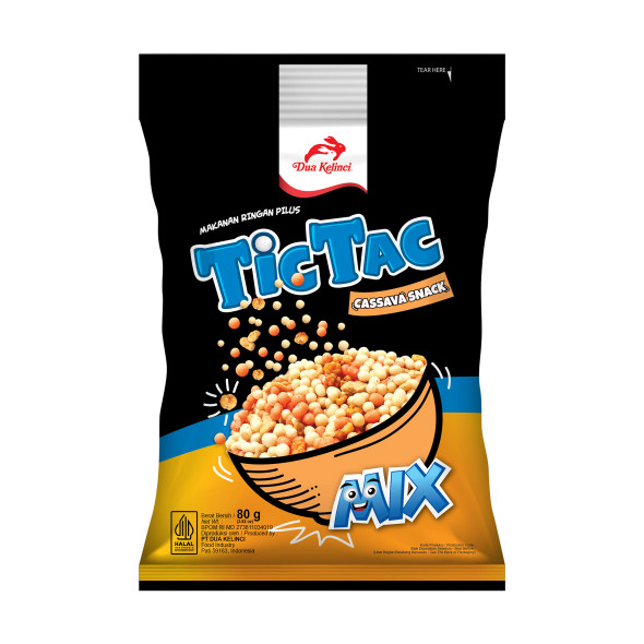 Dua Kelinci Tic Tack Mix, 80 Gram
