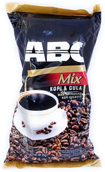 ABC Mix Kopi & Gula (Coffee & Sugar) 10-ct, 250 Gram 