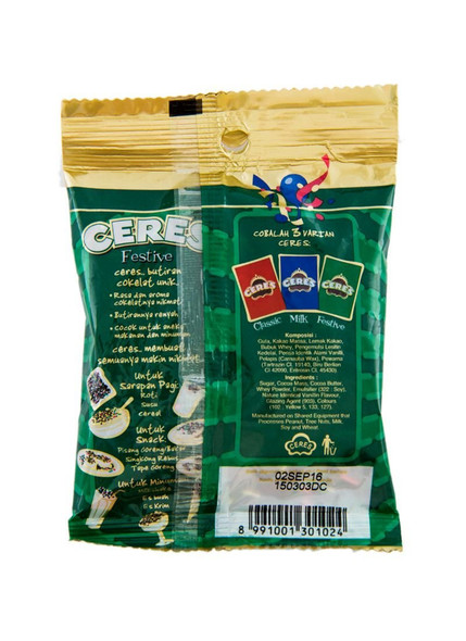 Ceres Hagelslag Rice Chocolate Sprinkle Festive, 80 Gram