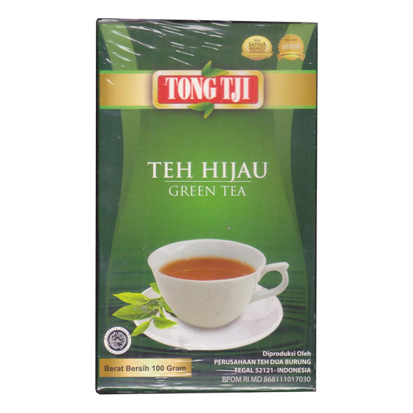 Tong Tji Teh Hijau Bubuk - Green Tea Loose, 100 Gram / 3.5 Oz