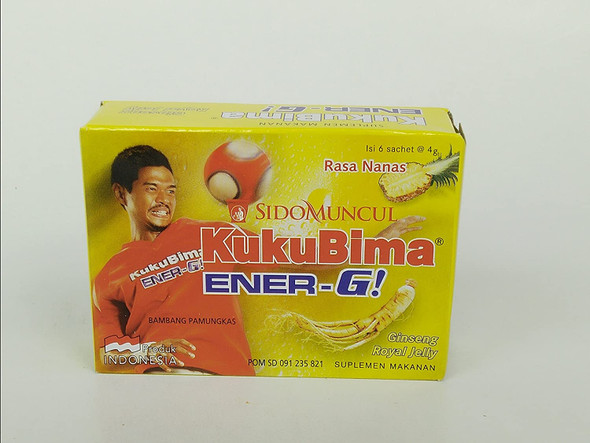 Sido Muncul Kuku Bima Ener-G! Energy Drink Powder (Pineapple) 6-ct