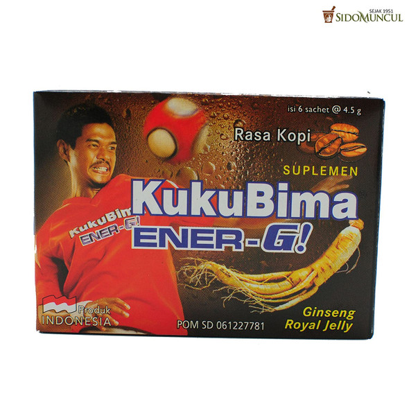 Sido Muncul Kuku Bima Ener-G! Energy Drink Powder (Coffee) 