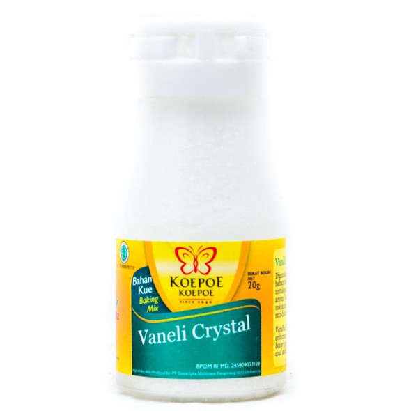 Koepoe-koepoe Vaneli Crystal - Vanilla Flavor Enhancer, 20 Gram