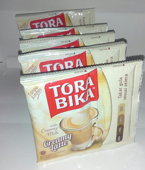 Torabika Creamy Latte 3in1 Instant Cofffe with Additional Sugar 10 Sachet, From Original Fabric in Indonesia