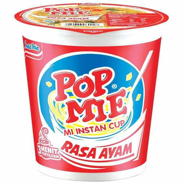 Pop Mie Rasa Ayam Instant Noddle Cup Chicken Flavour, 75 Gram