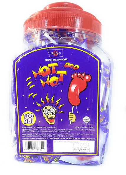  Hot Hot Pop Foot Lolli (Permen Kaki) , 500 Gram 