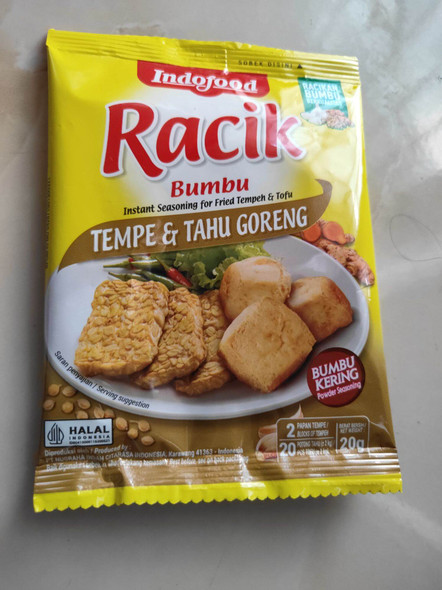 Indofood Racik Fried Tempe & Tahu Seasoning - Indofood Bumbu Racik Tempe & Tahu Goreng, @20 Gram (Pack of 10)