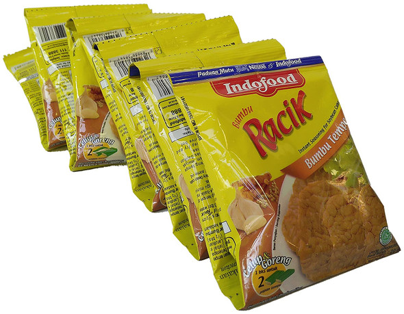 Indofood Racik Fried Tempe Seasoning - Indofood Bumbu Racik Tempe Goreng, 20 Gram (Pack of 10)