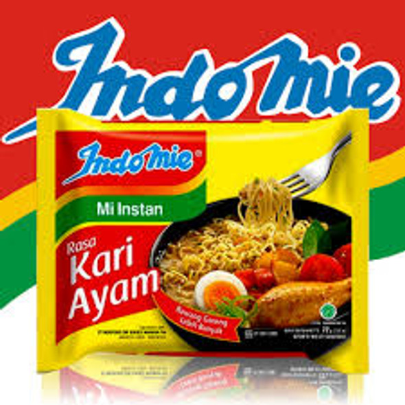 Indomie Instant Noodle Mi Kari Ayam, 70 Gram (1 pcs)