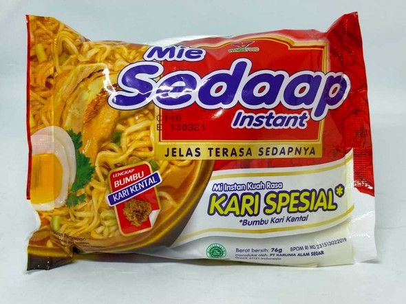 Sedaap Instant Noodle Mi Kari Special, 76 Gram (1 pcs)