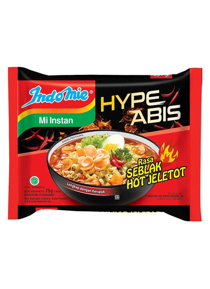 Indomie Instant Noodle Mi Goreng Rasa Seblak Hot Jeletot, 75 Gram (5 pcs)