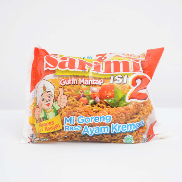 Sarimi Instant Noodle Mi Goreng Isi 2 Rasa Ayam Kremes, 115 Gram (5 pcs)
