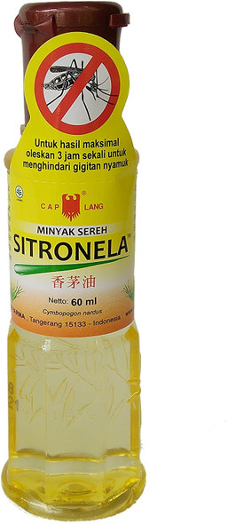 Eagle Brand (Cap Lang) Minyak Sereh Sitronela - Lemongrass Oil, 60 Ml 