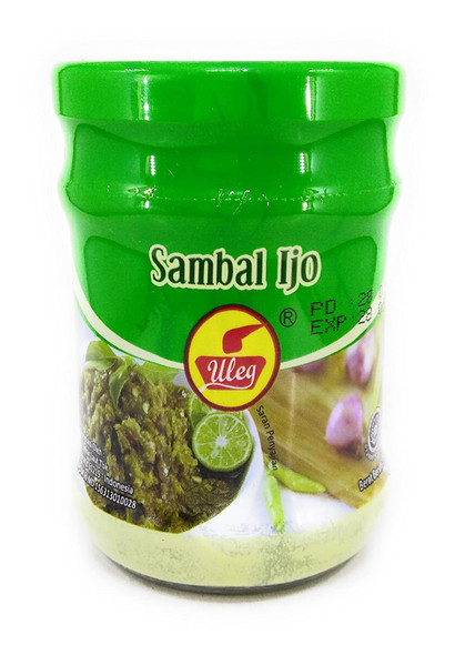 Uleg Sambal Ijo (Green Chili Sauce), 190 gram - 6.42fl oz