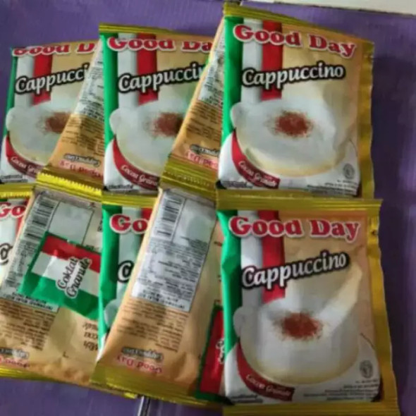 Good Day Cappuccino with Chocolate Granule Instant Coffee 10-ct, 250 gr