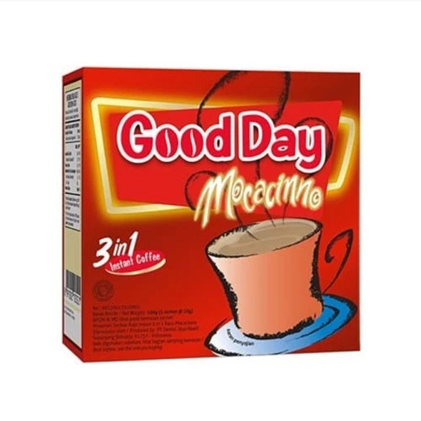 Good Day Moccacino 100 Gram (3.52 Oz) Instant moccacinno Flavor 5-ct @ 20 Gram