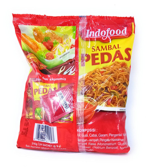Indofood India Food SAMBAL PEDAS sambal Pudasu 9g X 24 Kuii [parallel import goods] [overseas directly for goods] 