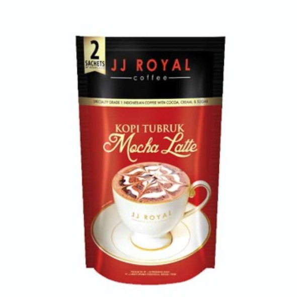 JJ Royal Kopi Tubruk Coffee Mocha Latte, 2 Sachets @ 30 Gram 