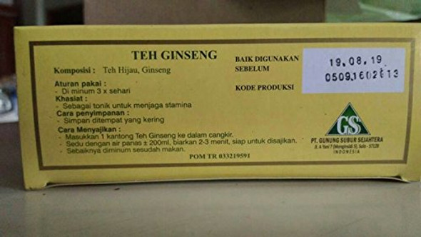 Kepala Djenggot Gingseng Tea 20-ct, 50 Gram