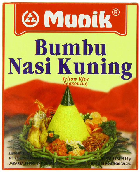munik bumbu nasi kuning (yellow rice seasoning) - 2.3oz