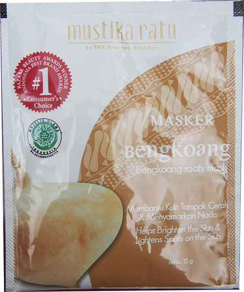 Bengkoang Roots Mask/Masker Bengkoang - Helps Brighten the Skin & Lightens Spots on the Skin, 15 gr