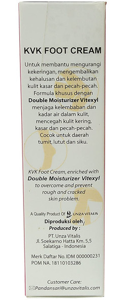 Pandansari KVK Foot Cream Double Moisturizer, 40 gram