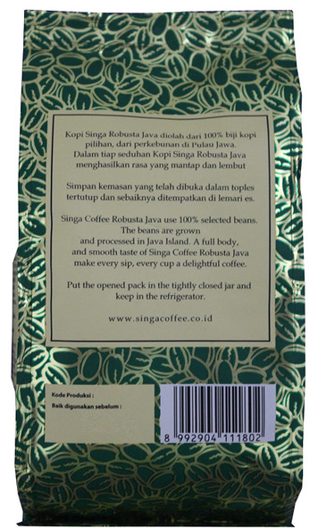 Robusta Java Singa Coffee, 180 Gram