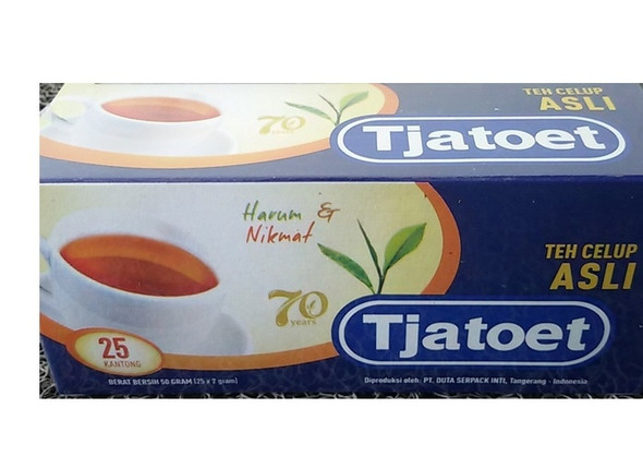 Tjatoet Black Tea Celup Asli 25-ct, 50 g