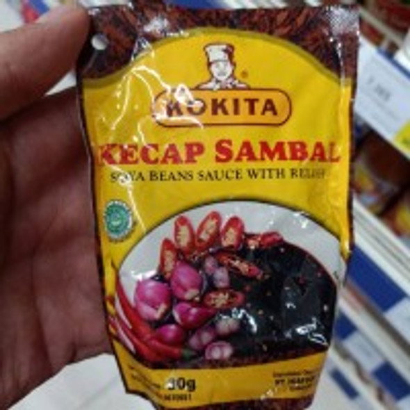 Kokita Kecap Sambal- Soya Beans Sauce With Relish, 80 gr