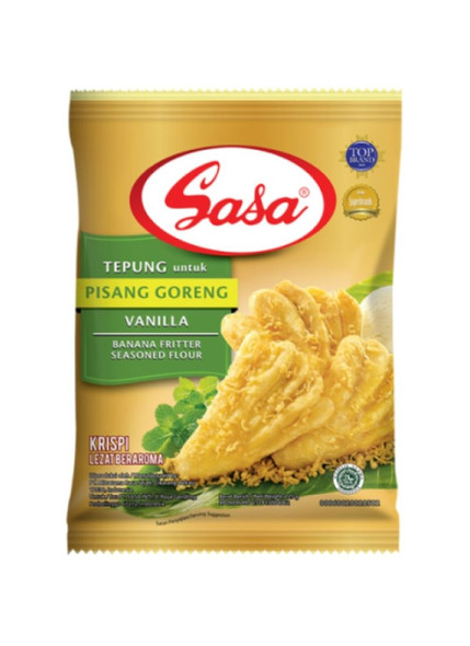 SASA Tepung Goreng Pisang Vanilla(Banana Fritter Seasoned Flour), 225 gr - 7.9 oz