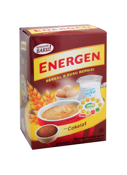 Energen Cereal and Nutritious Milk Chocolate Box, 150 gram (5ct x @30gr)