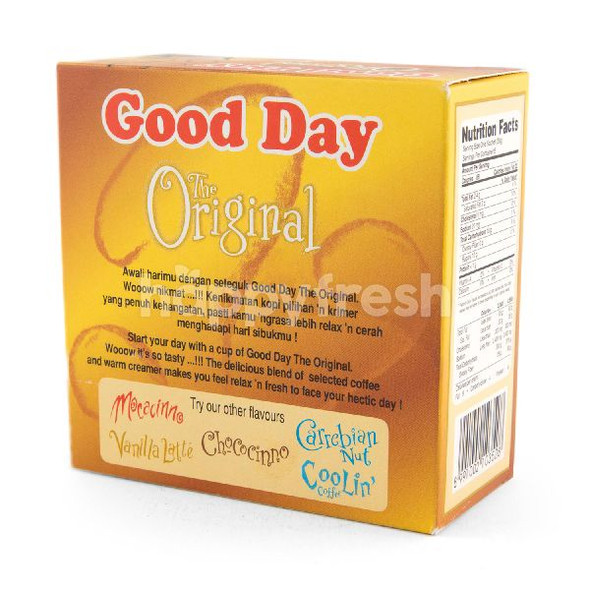 Good Day The Original 100 Gram (3.52 Oz) Instant Coffe Original Flavor 5-ct @ 20 Gram