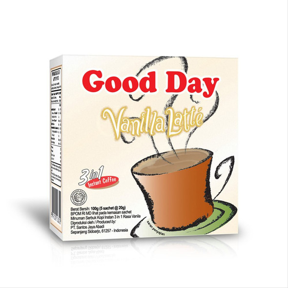 Good Day Vanilla Latte, 100 Gram (5-ct @ 20 Gram) -  (3.52 Oz)