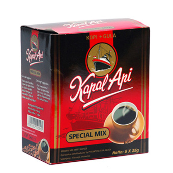 Kapal Api Coffee Special Mix  Box, 125 gram (@25gr x 5ct)