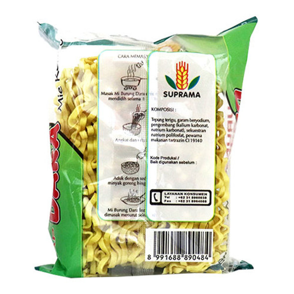 Mi Cap Burung Dara Mie Kering Pipih, 140 gr