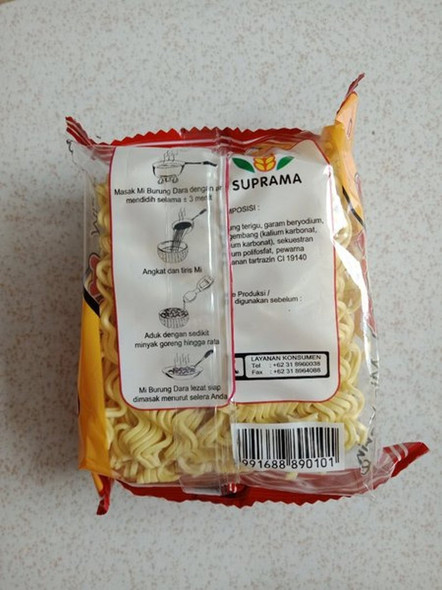 Mi Cap Burung Dara Mie Kering, 136 gr