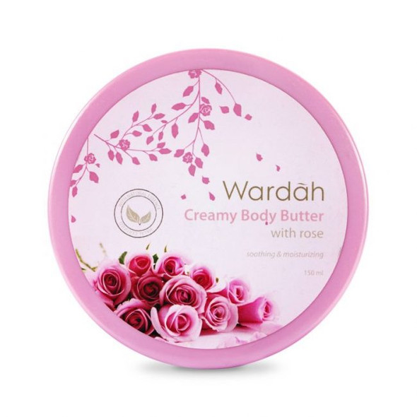 Wardah Creamy Body Butter With Rose, 150ml