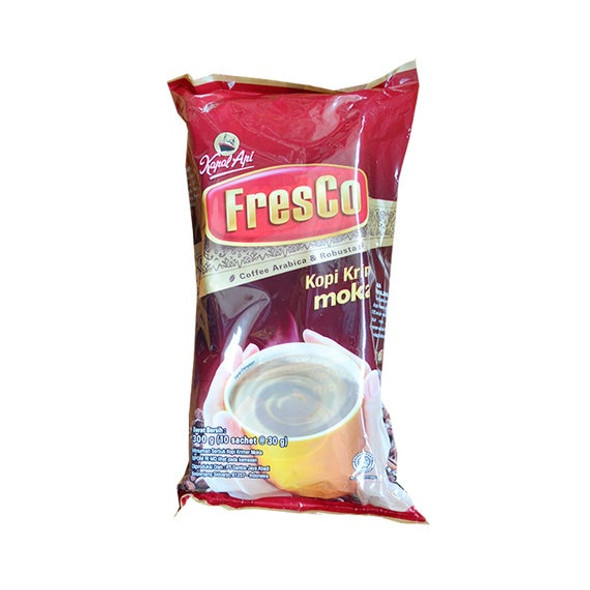 Kapal Api Kopi Fresco Krim Moka 10 Sachet, 300 gr