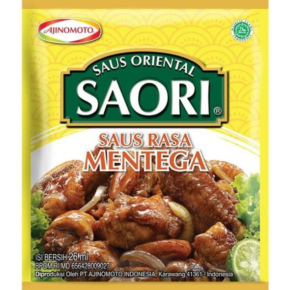 Saori Saus Rasa Mentega (Butter flavored sauce), 26 ml - 0.87 fl oz