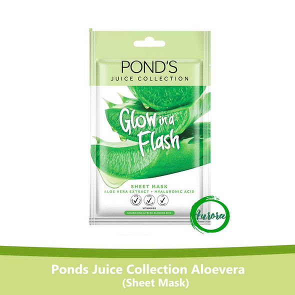 Ponds Juice Collection Sheet Mask Aloe Vera Extract - 20gr