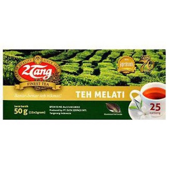 2tang (2 Tang) Teh Melati Jasmine Tea Bags 25-ct, 50 Gram Indonesia