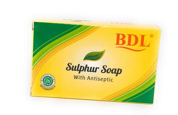 BDL Sulphur Bar Soap with Antiseptic, 60 gram