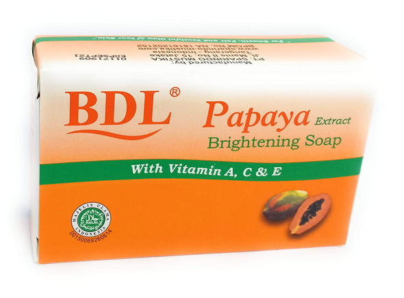 BDL Brightning Soap with Papaya Extract (Pepaya), 60 Gram 
