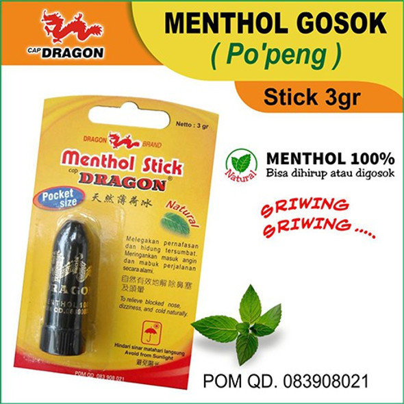 Dragon Menthol Stick (Po'peng), 3 gr 